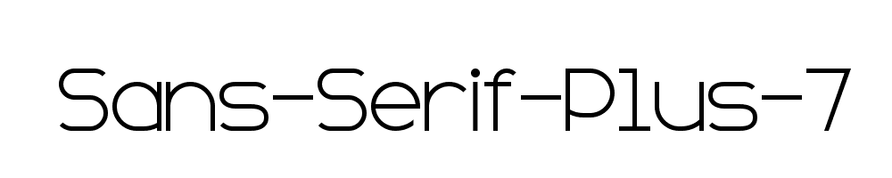 Sans-Serif-Plus-7