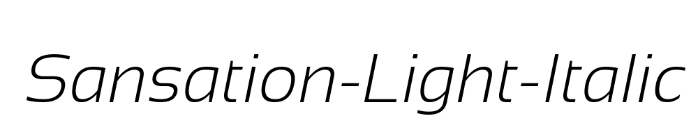 Sansation-Light-Italic