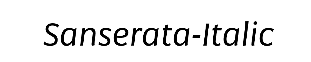 Sanserata-Italic