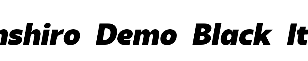 Sanshiro-Demo-Black-Italic