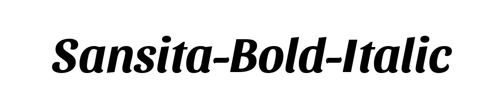 Sansita-Bold-Italic