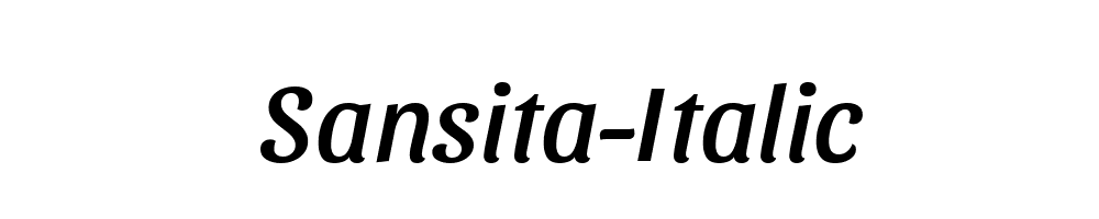 Sansita-Italic