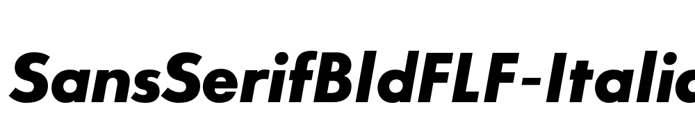 SansSerifBldFLF-Italic