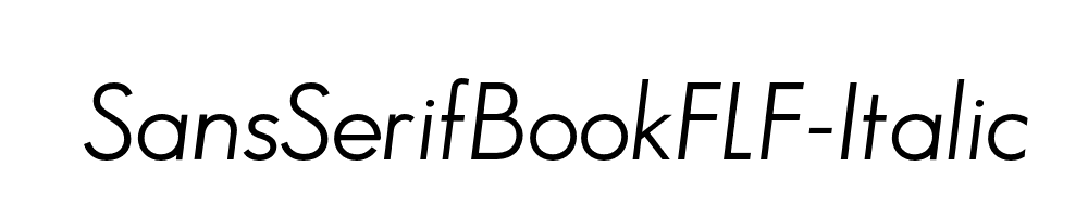 SansSerifBookFLF-Italic