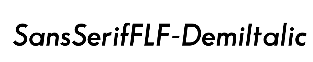 SansSerifFLF-DemiItalic