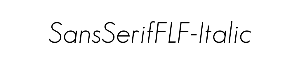 SansSerifFLF-Italic