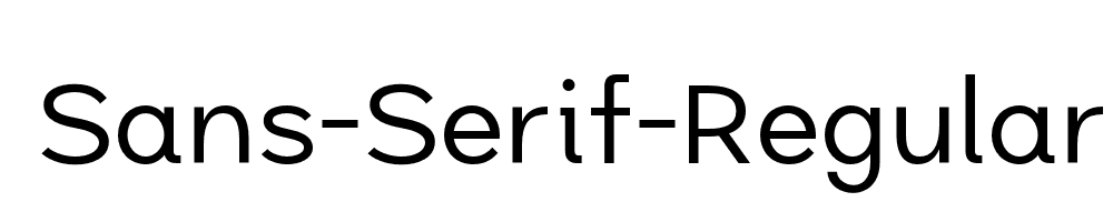 Sans-Serif-Regular