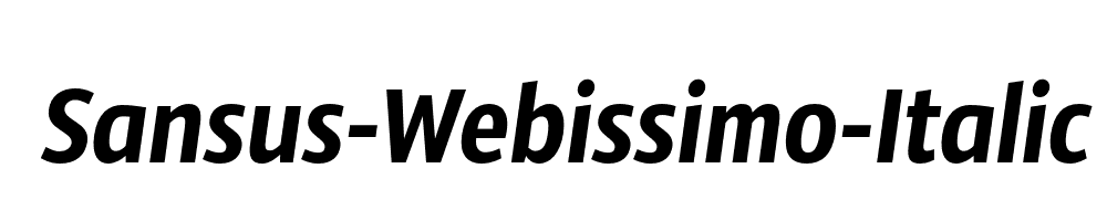 Sansus-Webissimo-Italic