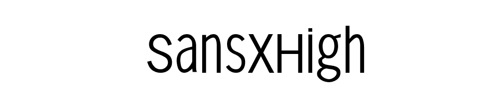 SansXHigh