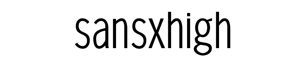 Sansxhigh