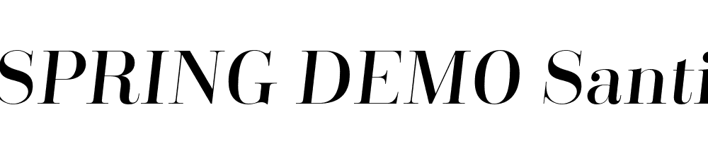  DEMO Santis Italic