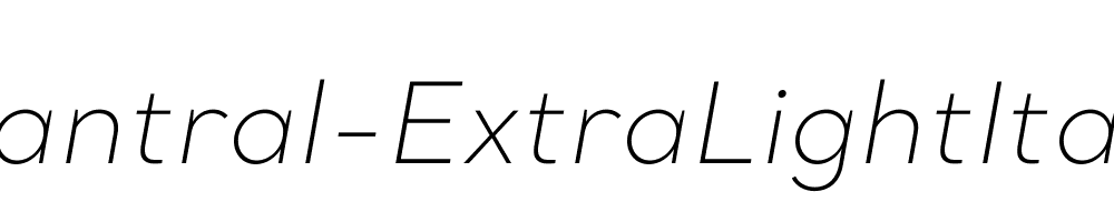 Santral-ExtraLightItalic