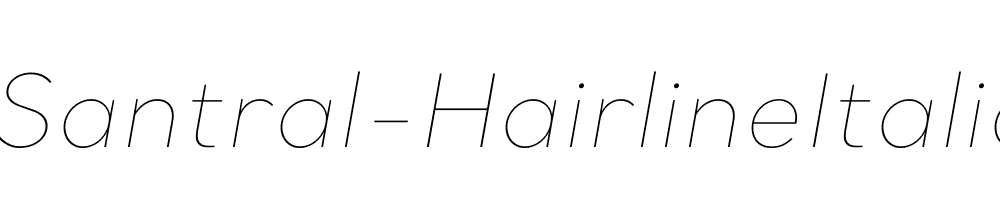 Santral-HairlineItalic