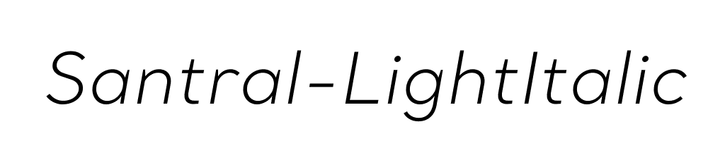 Santral-LightItalic