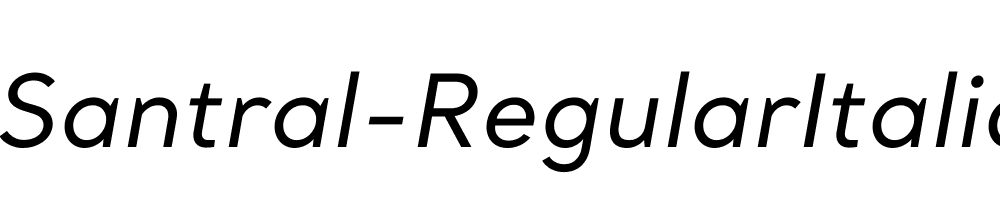 Santral-RegularItalic