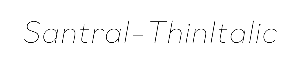 Santral-ThinItalic