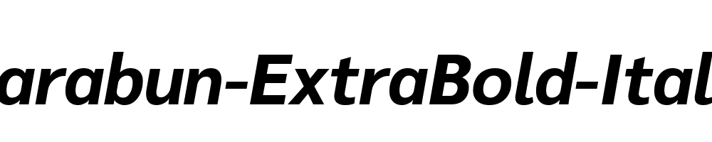 Sarabun-ExtraBold-Italic