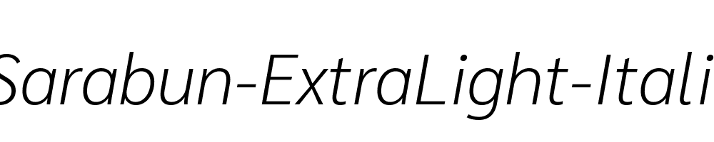 Sarabun-ExtraLight-Italic