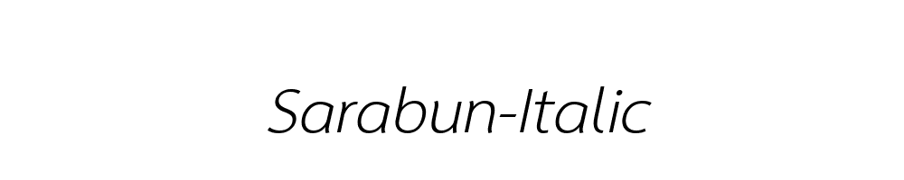 Sarabun-Italic