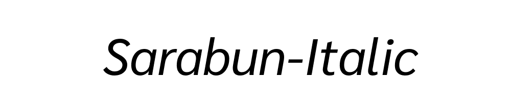 Sarabun-Italic