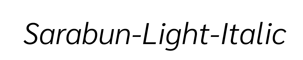 Sarabun-Light-Italic