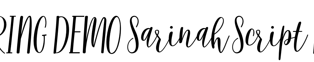  DEMO Sarinah Script Regular