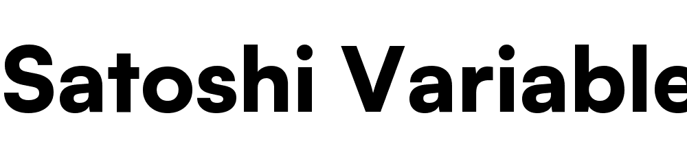 Satoshi Variable