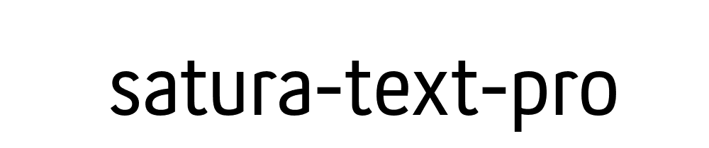 Satura Text Pro