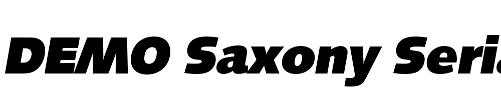  DEMO Saxony Serial Heavy Italic