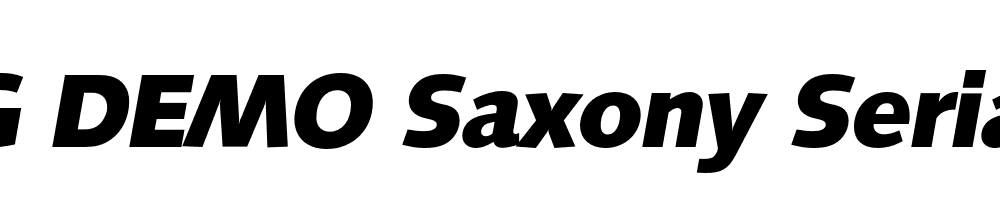  DEMO Saxony Serial Xbold Italic