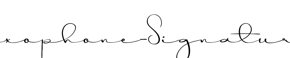 Saxophone-Signature