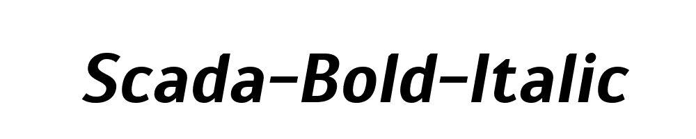 Scada-Bold-Italic