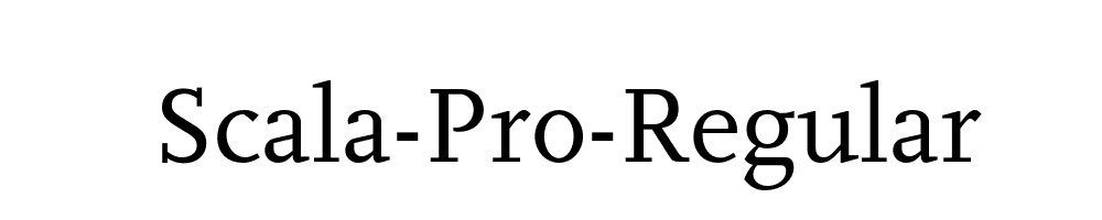 Scala-Pro-Regular