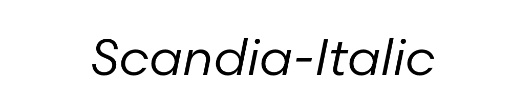 Scandia-Italic