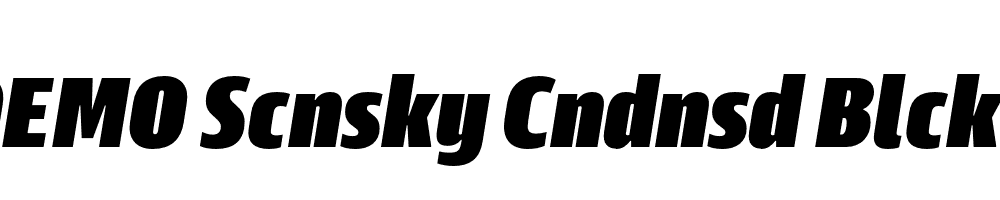 FSP DEMO Scnsky Cndnsd Blck Italic