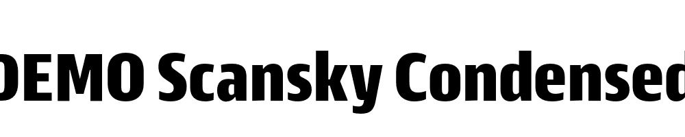 FSP DEMO Scansky Condensed Bold