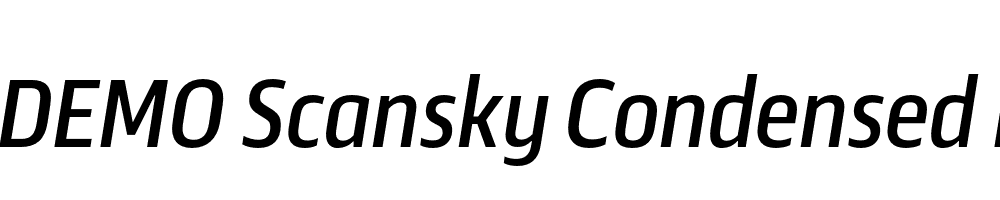 FSP DEMO Scansky Condensed Italic