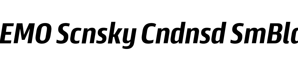 FSP DEMO Scnsky Cndnsd SmBld Italic