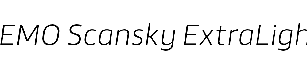 FSP DEMO Scansky ExtraLight Italic