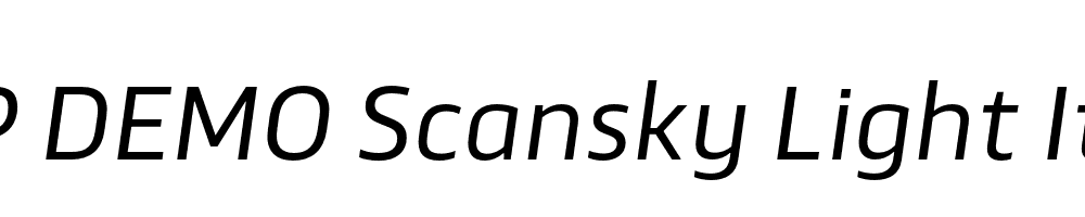 FSP DEMO Scansky Light Italic