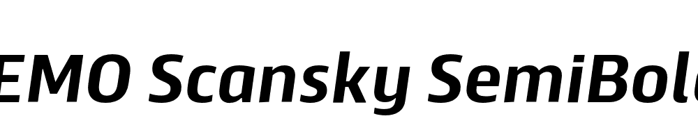 FSP DEMO Scansky SemiBold Italic