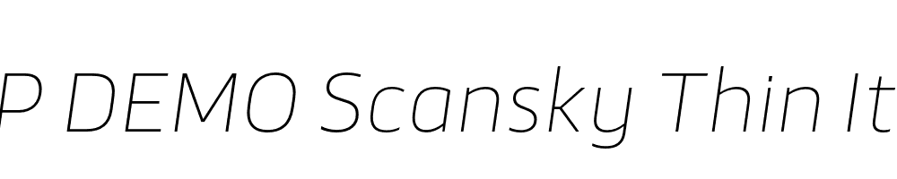 FSP DEMO Scansky Thin Italic