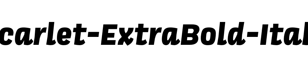 Scarlet-ExtraBold-Italic