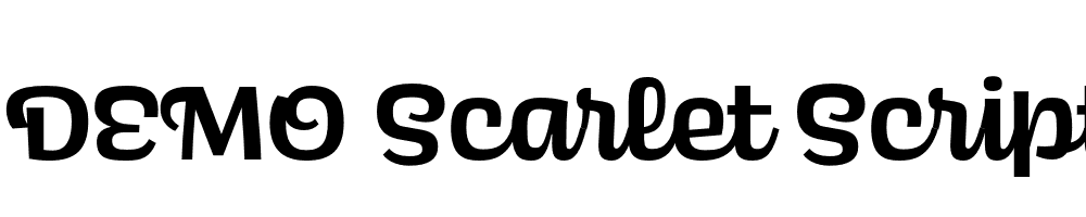  DEMO Scarlet Script Bold Regular