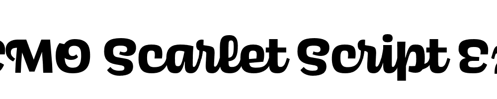  DEMO Scarlet Script ExtraBold Regular