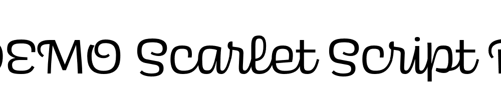  DEMO Scarlet Script Regular Regular