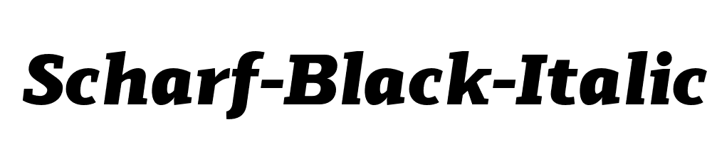 Scharf-Black-Italic