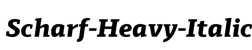 Scharf-Heavy-Italic