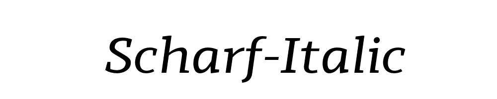 Scharf-Italic