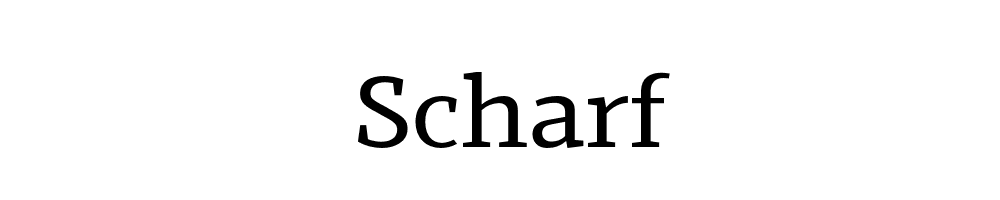 Scharf